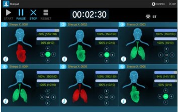 Mô hình thực tập CPR thông minh, Sherpa X có phần mềm theo dõi